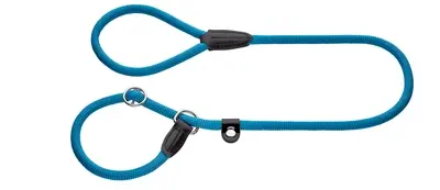 Hunter retrieverlijn Freestyle met stop turquoise 170 x 1 cm