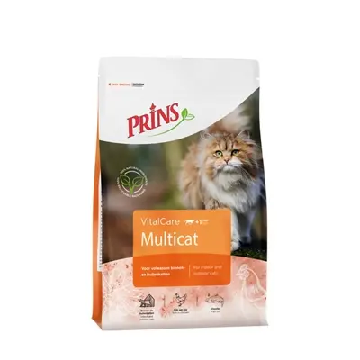 Prins kattenvoer Vital Care Multicat 10 kg – vlees, kip en vis