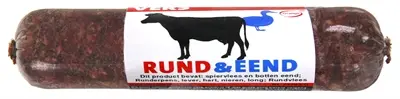 Excellent Vers diepvries hondenvoer rund en eend 1 kg – barfrecept