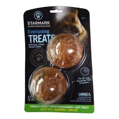 Starmark Everlasting Treats Veggie Kip L – 2 stuks, honden boven de 18 kg