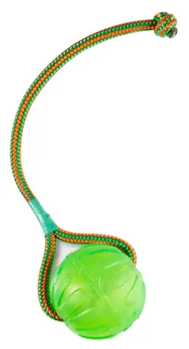 Starmark Swing 'n Fling Durafoam fetchbal aan touw S 9 cm – drijvend