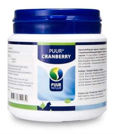 Puur Natuur cranberry 90 capsules – blaas en urinewegen