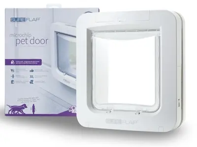 SureFlap kattenluik microchip large wit 28 x 26 x 7 cm