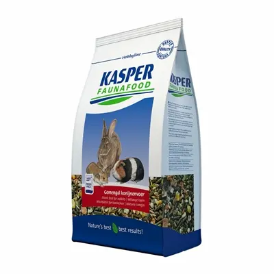 Kasper Faunafood Hobbyline gemengd konijnenvoer 3,5 kg – rode wortel