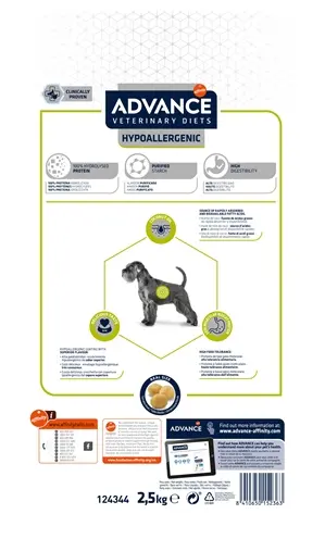 Advance Veterinary Diet Hypoallergenic hondenvoer 2,5 kg - Afbeelding 3