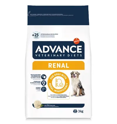 Advance Veterinary Diet hondenvoer Renal 3 kg – nieren, laag fosforgehalte