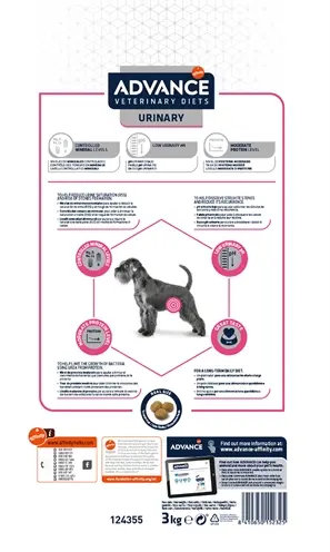 Advance Veterinary Diet Urinary hondenvoer 3 kg – urinewegen - Afbeelding 3