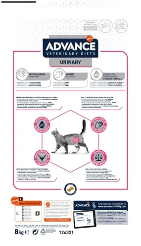 Advance Veterinary Diet kattenvoer Urinary 8 kg – urineverzurend - Afbeelding 5