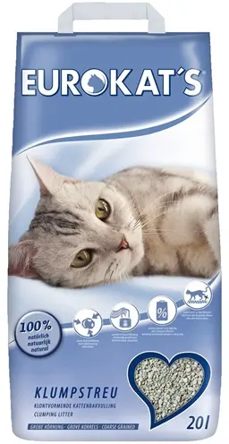 Eurokat's kattenbakvulling klontvormend 20 liter – superabsorberend