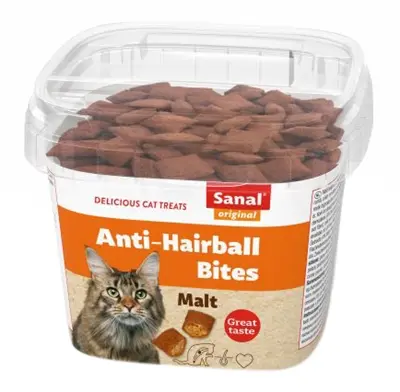 Sanal kattensnoepjes Hairball Bites 75 g – tegen haarballen