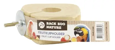 Back Zoo Nature fruitkuipjeshouder met schroef 15 x 13 x 4 cm – assorti
