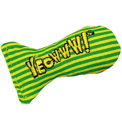 Yeowww Stinkies kattenspeeltje catnip sardientje gestreept 7,5 cm