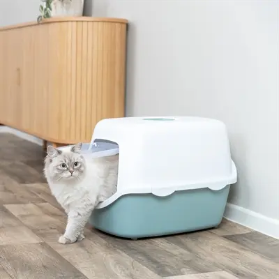Trixie kattenbak Vico salie/wit 56 x 40 x 40 cm – met kap - Afbeelding 6
