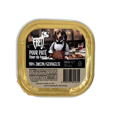 Freds hondenpaté puur wild zwijn en gevogelte 9 x 300 g – graanvrij - Afbeelding 4