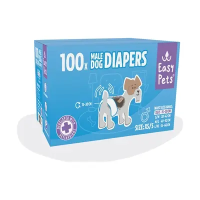 EasyPets hondenluiers voor reuen XS/S 100 stuks – absorberend