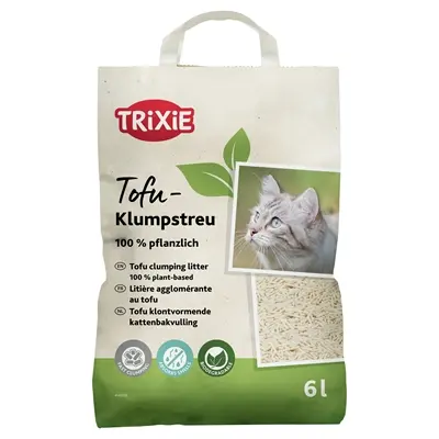 Trixie tofu kattenbakvulling 2,5 kg – plantaardig en stofarm
