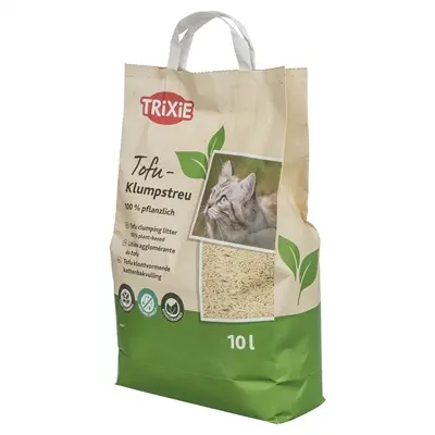 Trixie Tofu kattenbakvulling 4,5 kg – plantaardig en stofarm - Afbeelding 2