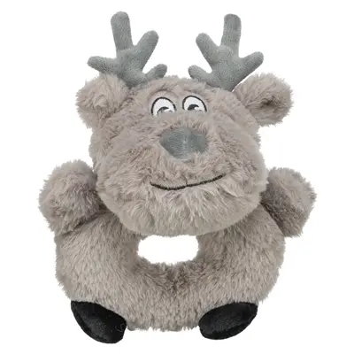 Trixie rendier pluche grijs 24 cm – hondenspeeltje zonder geluid