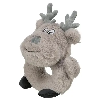 Trixie rendier pluche grijs 24 cm – hondenspeeltje zonder geluid - Afbeelding 4