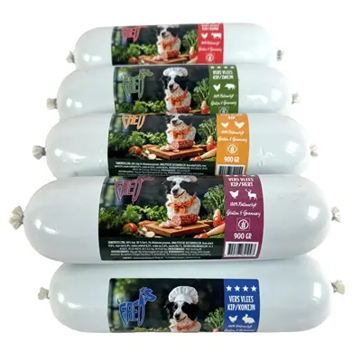 Freds gestoomde vleesworst assortibox 10 x 900 g – 5 smaken - Afbeelding 5
