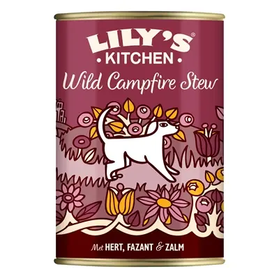 Lily's Kitchen hondenvoer Wild Campfire Stew 6 x 400 g – hert, fazant, zalm - Afbeelding 4