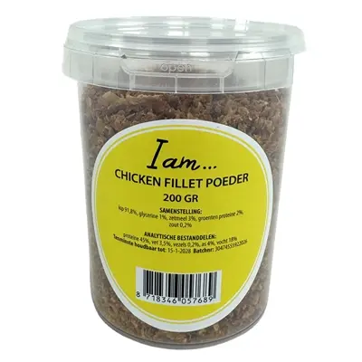 I Am Chicken Fillet poeder 200 g – topping voor honden - Afbeelding 4