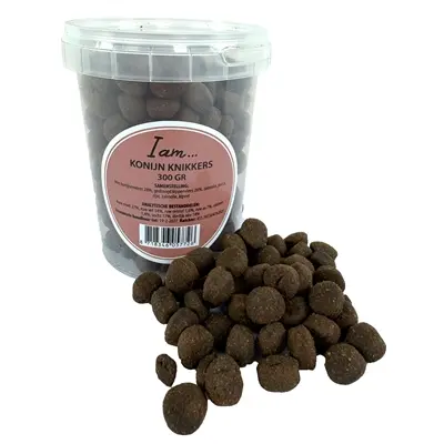 I Am hondensnack Konijn Knikkers 300 g – met 28% vers konijn - Afbeelding 6