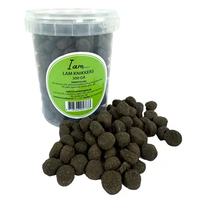 I Am hondensnack Lam Knikkers 300 g – met 22% vers lamsvlees - Afbeelding 6