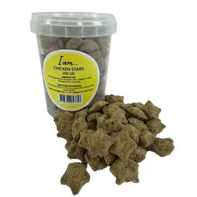 I Am Chicken Stars hondensnack kip 200 g – stervormig - Afbeelding 6