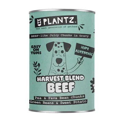 Henart Plantz Vegan hondenvoer vleesachtige rundstukken in gravy 400 g