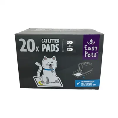 Easypets kattenbakpads 42 x 32 cm – geurabsorberend, 20 stuks