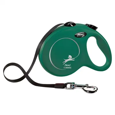 Flexi rollijn Classic Tape olijfgroen L 5 m – tot 50 kg