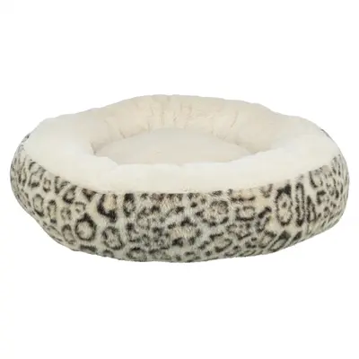 Trixie hondenmand Leo Soft rond crème/panterprint 50 cm – pluche - Afbeelding 4