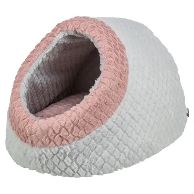 Trixie kattenmand iglo Kaline Mio grijs/oudroze 35 x 41 x 26 cm