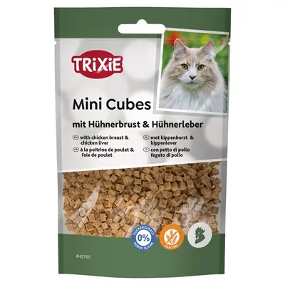 Trixie Mini Cubes kippenborst en kippenlever 50 g – kattensnack - Afbeelding 5