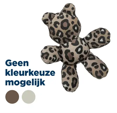 Trixie kattenspeeltje beer pluche panterprint met kattenkruid assorti 12 cm - Afbeelding 7