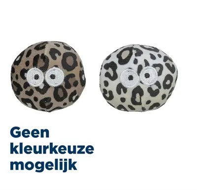 Trixie bal met ogen panterprint met catnip 5,5 cm – 2 stuks - Afbeelding 4