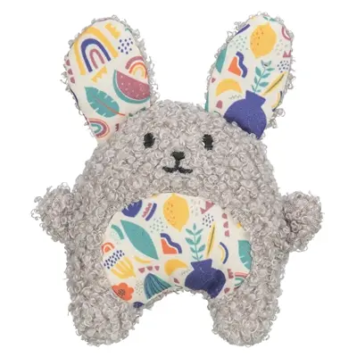 Trixie kattenspeeltje konijn pluche grijs 11 cm – met kattenkruid