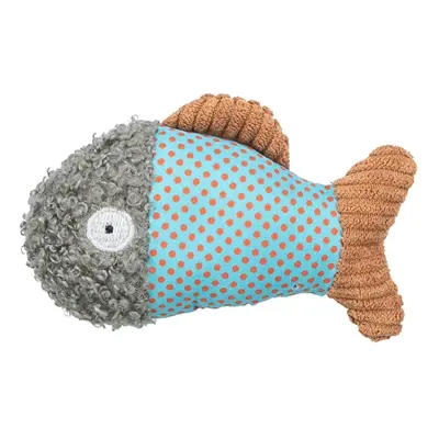 Trixie kattenspeeltje vis pluche/stof met kattenkruid 9 cm