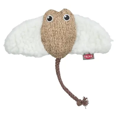 Trixie rog van pluche met catnip 15 cm – wit/beige