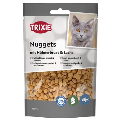 Trixie Nuggets kattensnack kippenborst en zalm 50 g - Afbeelding 6