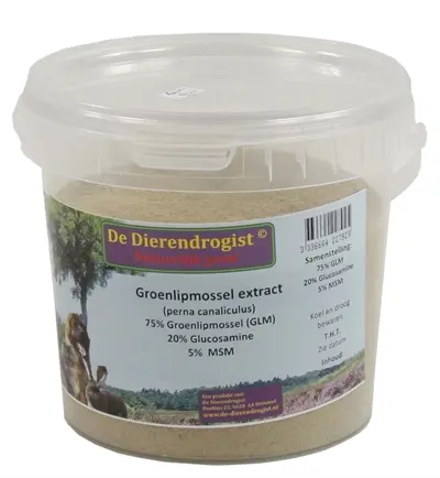 Dierendrogist GLM MSM glucosamine 400 g – gewrichten, hond en kat