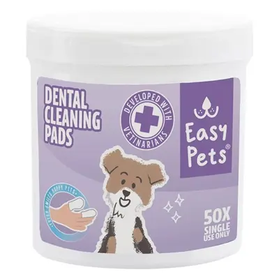 EasyPets Tooth Cleaning Pads 50 stuks – tandreiniging, frisse adem