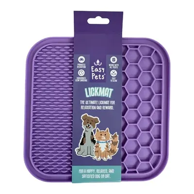 Easypets likmat Paars M 21 x 21 cm – voor honden en katten