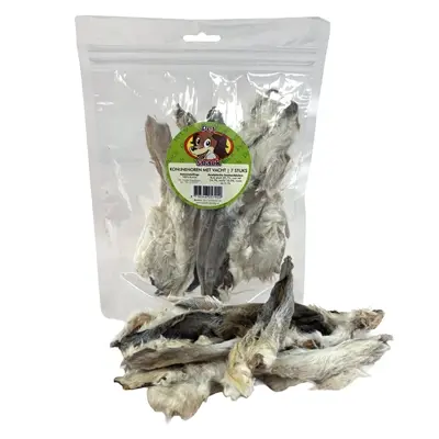 Petsnack konijnenoren met vacht 7 stuks – hondensnack