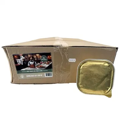 Freds hondenpaté rund en gevogelte 50 x 300 g – 99% vlees