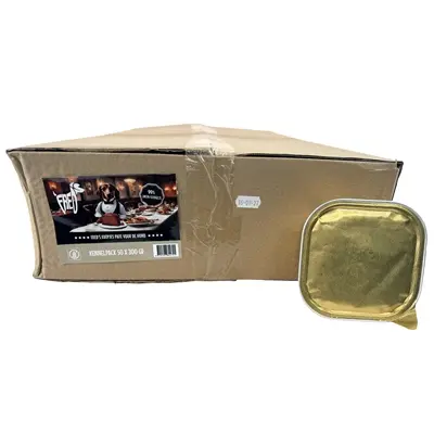 Freds hondenpaté wild zwijn en gevogelte 50 x 300 g – 99% vlees
