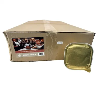 Freds hondenpaté hert en gevogelte 50 x 300 g – 99% vlees