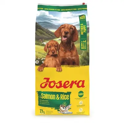 Josera hondenvoer All Sizes Mother/Puppy Salmon/Rice 12,5 kg – glutenvrij