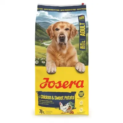 Josera hondenvoer Medium Maxi Adult kip/zoete aardappel 12,5 kg – graanvrij
